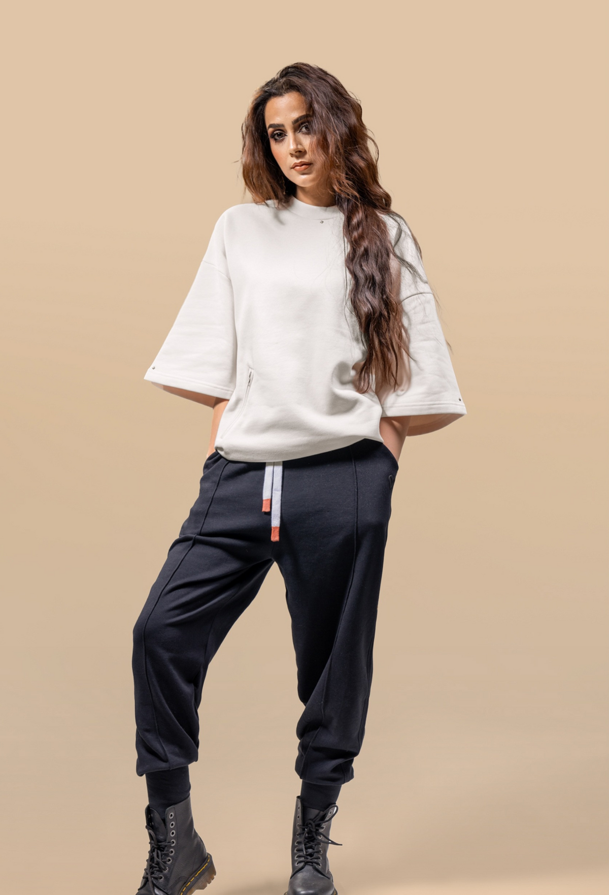 Black Mirage Uni Harem Jogger Pants