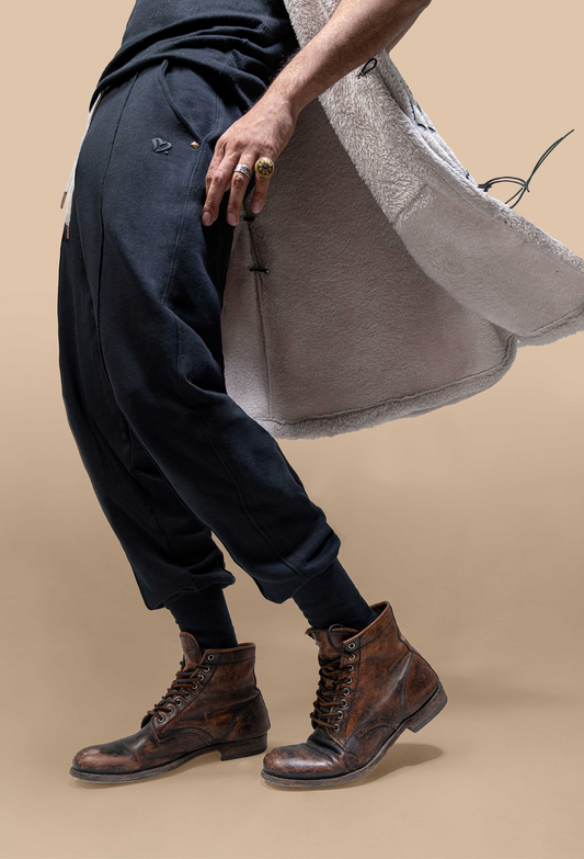 Black Mirage Uni Harem Jogger Pants