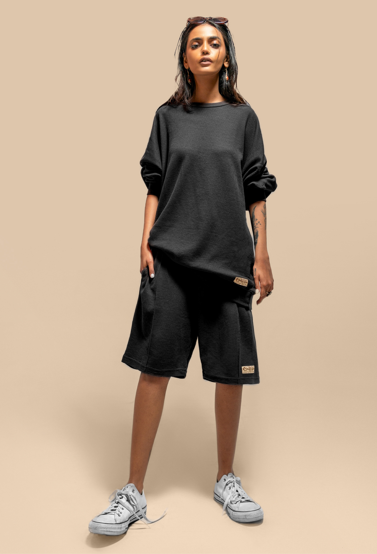 Urban Black Uni Thermal Short Set