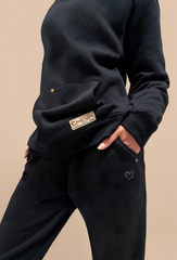 Black Hoodie Uni Co-Ord Set